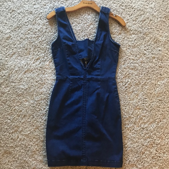 bebe Dresses & Skirts - Bebe denim dress